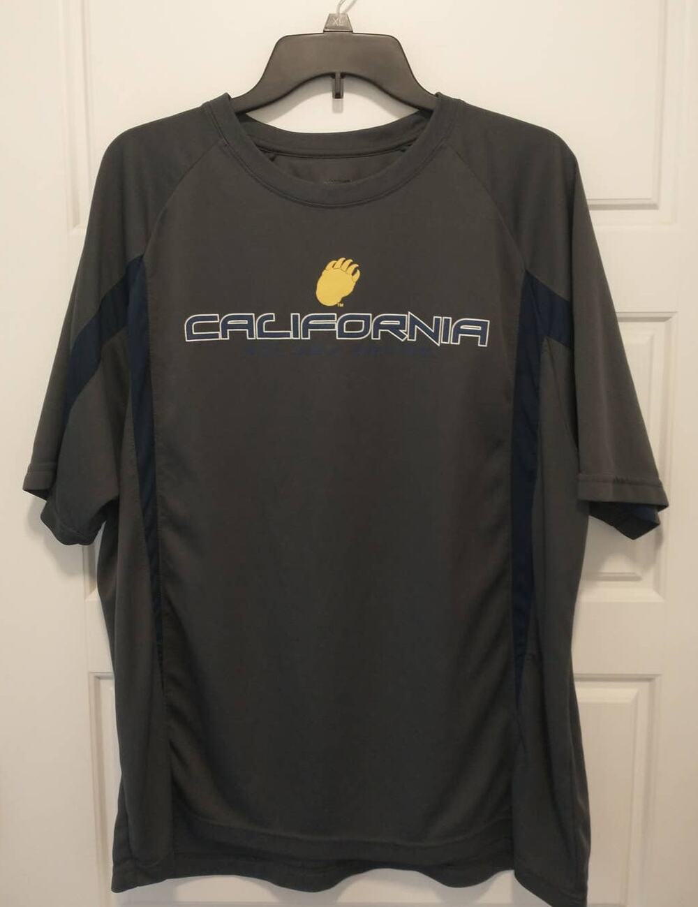 California Golden Bears Performance Shirt Mens Large Gray Paw Athletic T Shirt